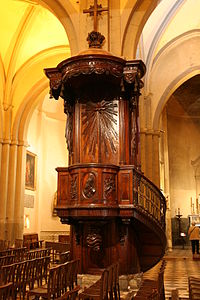 Chaire de la cathédrale Notre-Dame-de-la-Seds de Toulon.