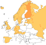 Gammallæstadianismens utbredning i Europa