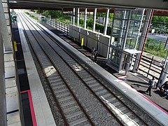 Quais de la gare trois jours après l'ouverture.