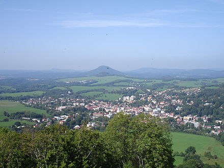 Vue générale de Česká Kamenice.