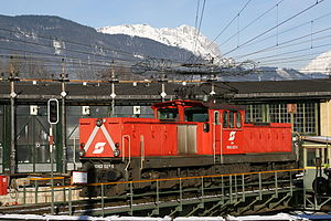 1063 027 der ÖBB auf der Drehscheibe in Selzthal