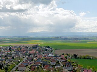 Blick von der Asse bei Wittmar nach Süden Richtung Harz.