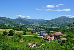 View of the Baztan valley from Zigaurre