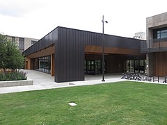 Courtyard of Bechtel Residence in 2019