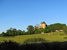 Photographie du château de Ballon vu de loin.