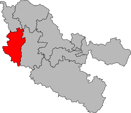 Carte de la première circonscription de la Moselle de 1958 à 1986