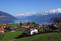 Faulensee village in Spiez municipality