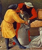 Fra Angelico, measuring corn, 1437