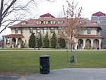 Many of Queens College's original Spanish-style buildings are still in use today.