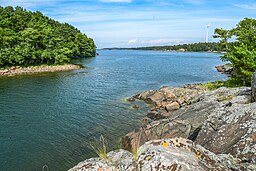 Naturhamnen Granhamn, sedd från söder.