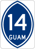 Guam Highway 14 marker