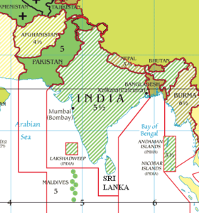 Heure de l'Inde et des pays environnants