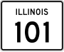 Illinois Route 101 marker