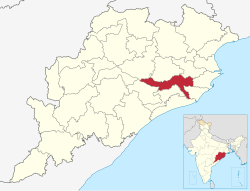 Location in Odisha