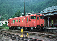 キハ40 184（歌志内駅、1986年）