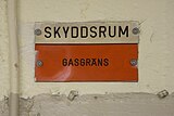 Skylt "Gasgräns"