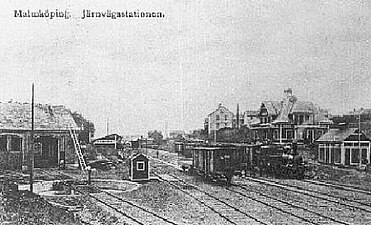 Malmköping station 1907.