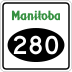 Provincial Road 280 marker