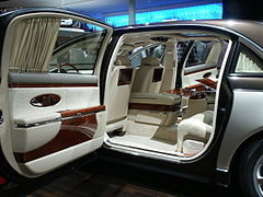 Maybach 62, intérieur arrière