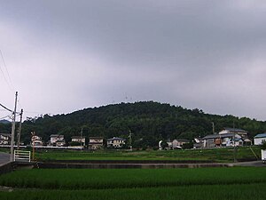 北東より望む兎子山全景