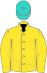 Yellow, Turquoise cap