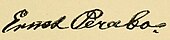 signature d'Ernst Perabo