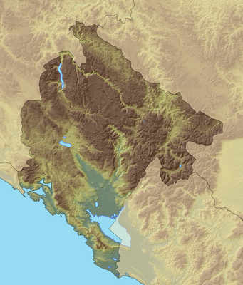 Location map Montenegro