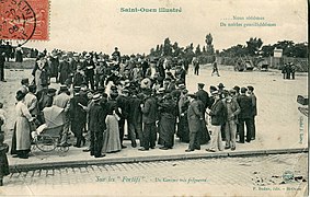 À Saint-Ouen, un concert dans la Zone, au début du XXe siècle.