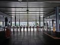 Ticketing gates for KTM Komuter's platforms.