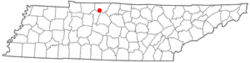 Location of Coopertown, Tennessee