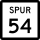 State Highway Spur 54 marker