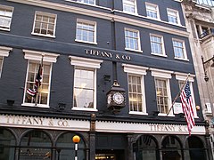 Le magasin Tiffany & Co à Londres sur Bond Street.