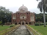 Hazira Maqbara Mausoleum of Qutbuddin Muhammad Khan and his son Naurang Khan generals and administrators of Gujarat province of the Mughal Empire during Emperor Akbar the Great's reign in the city of Vadodara.