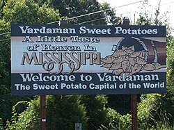 Sign located along Mississippi Highway 8
