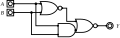 An XOR gate using a 2-1 AOI gate.