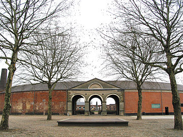 Portique monumental de la seconde cour du « Grand-Hornu »