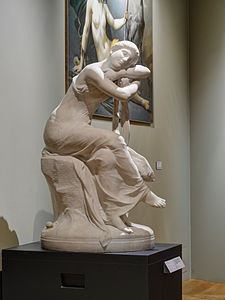 Euterpe, marbre, musée des Beaux-Arts de Belfort.