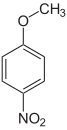 Struktur von 4-Nitroanisol