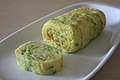 Aehobak-gyeran-mari (rolled aehobak omelettes)