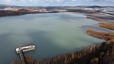 Выйский отсек и насосная станция оборотного водоснабжения (октябрь 2020)