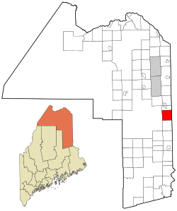 Location of Bridgewater, Maine