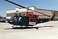 CH-135 Twin Huey 135103 in special flight test markings. The aircraft was used by the Aerospace Engineering Test Establishment at CFB Cold Lake, 1987.