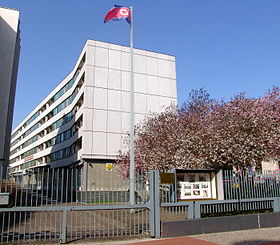 Vue de la mission diplomatique