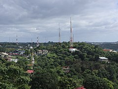 Broadcast towers along Sumulong Highway