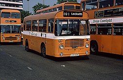 A Bristol LH in orange livery used from 1972 until the 1980s