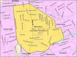 Census Bureau map of Shrewsbury, New Jersey Interactive map of Shrewsbury, New Jersey