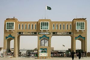 Chaman Border Gate between Afghanistan and Pakistan