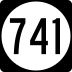 State Route 741 marker