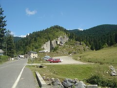 Vue sur la carrière de marbre d’Espiadet à Payolle, où les pourcentages se durcissent.