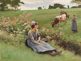 Resting in the Field, 1901